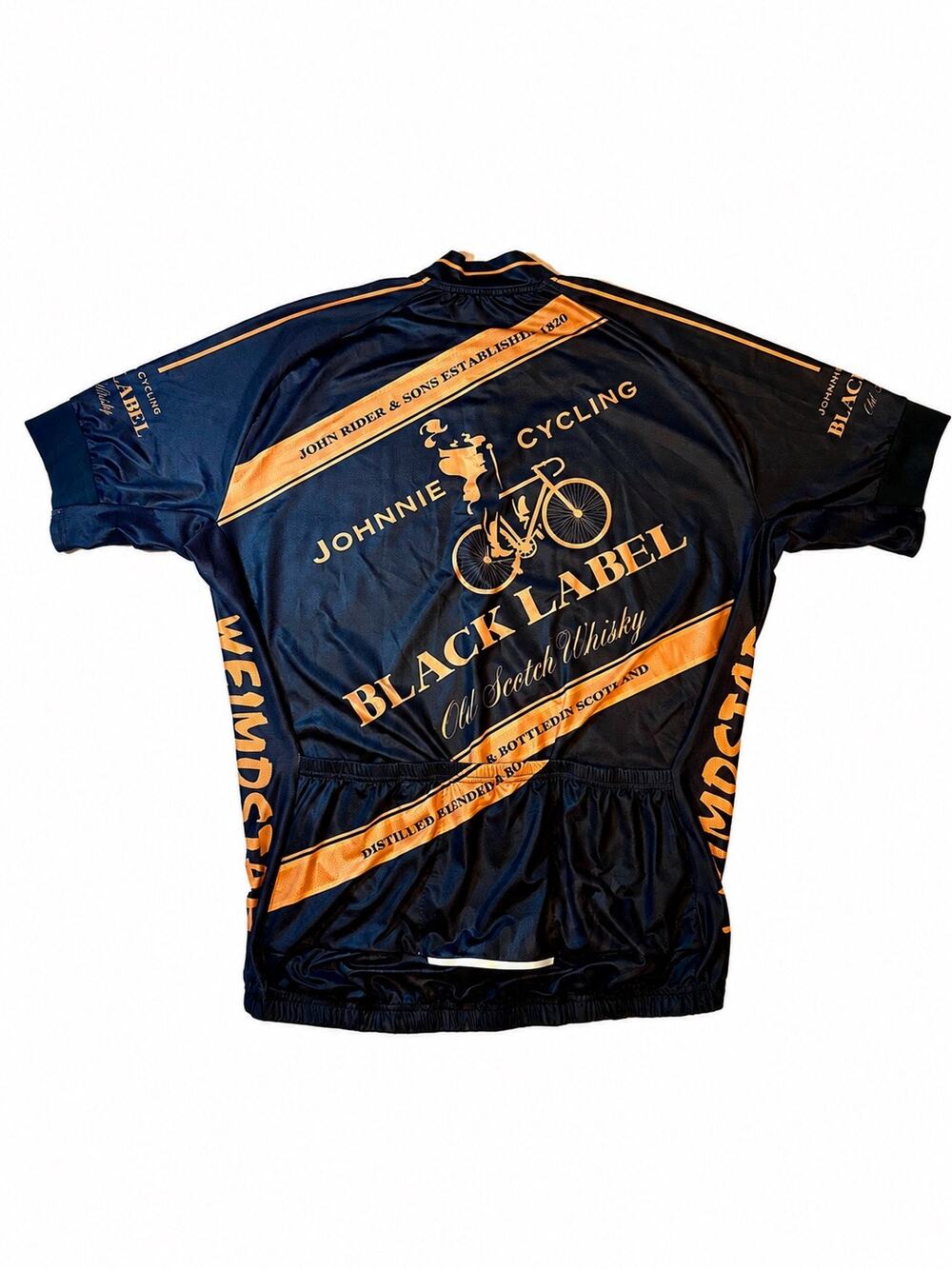 Weimostar Johnnie Walker Black Label Cycling Jersey XL Biker Streetwear